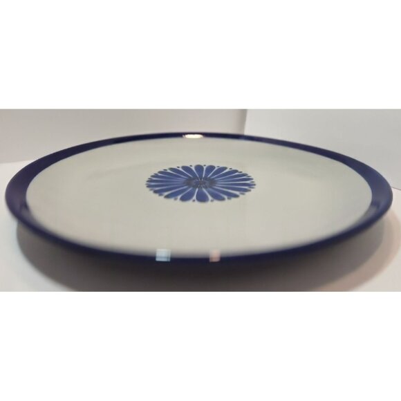 Vtg Ken Edwards El Palomar Guadalajara Blue 14" Chop Plate/Round Platter Signed - Picture 7 of 13